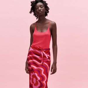 NWT ZARA FUCHSIA STRAPPY TOP